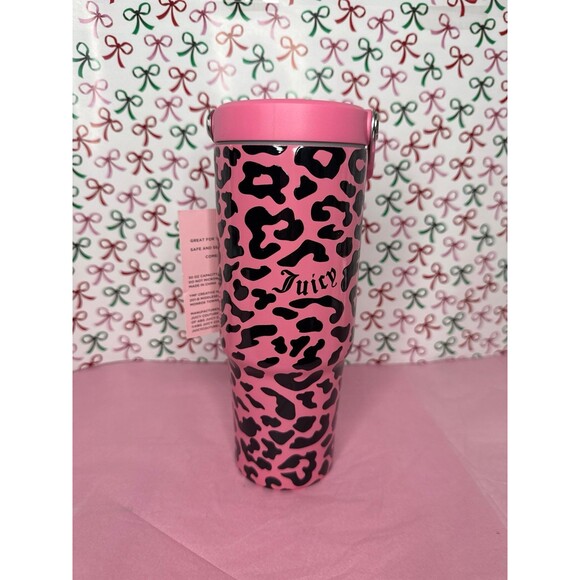 Juicy couture Pink Cheetah Tumbler 30 oz - Picture 1 of 5